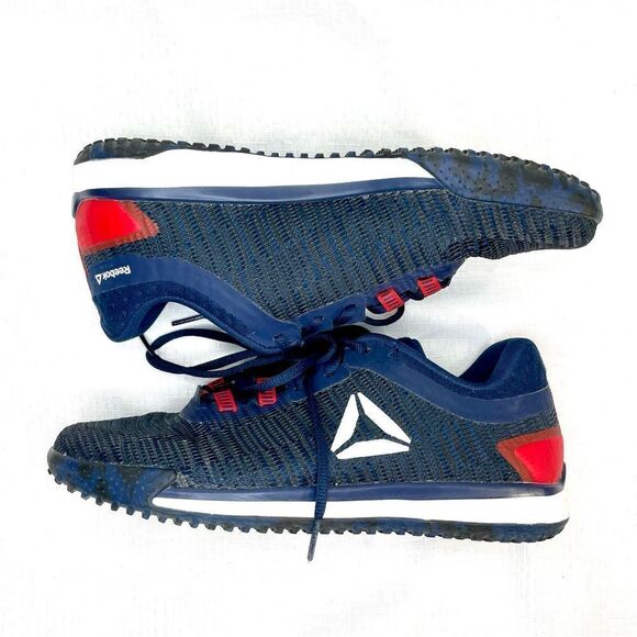Reebok JJ II Watt Trainers Navy Blue and Red Men's Size 7 - Picture 6 of 9